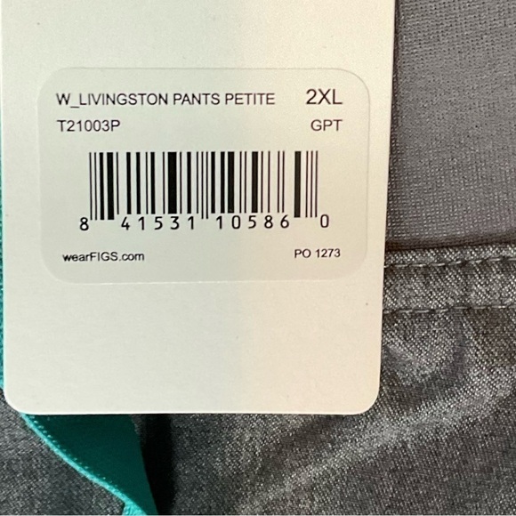 Figs 2XL P Livingston scrub pants figs Technical collection  XXL petite T21003P - Picture 4 of 10